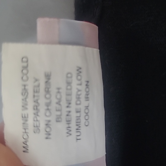 Short Sleeve T-shirt Black Qtr Button V Neck Striped Trim - Picture 6 of 8